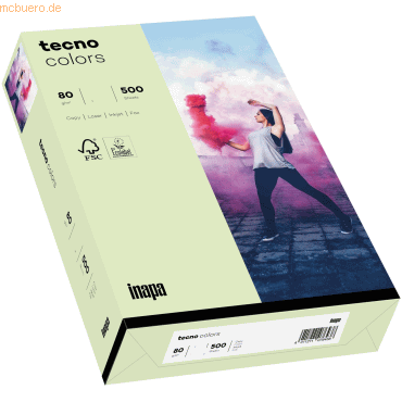 5 x Inapa Multifunktionspapier tecno colors A3 80 g/qm VE=500 Blatt he 5 x Inapa Multifunktionspapier tecno colors A3 80 g/qm VE=500 Blatt he von Inapa