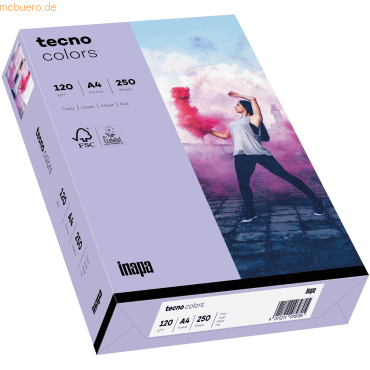 5 x Inapa Multifunktionspapier tecno colors A4 120 g/qm VE=250 Blatt v 5 x Inapa Multifunktionspapier tecno colors A4 120 g/qm VE=250 Blatt v von Inapa