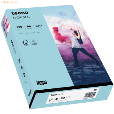 5 x Inapa Multifunktionspapier tecno colors A4 120g/qm VE=250 Blatt mi 5 x Inapa Multifunktionspapier tecno colors A4 120g/qm VE=250 Blatt mi von Inapa