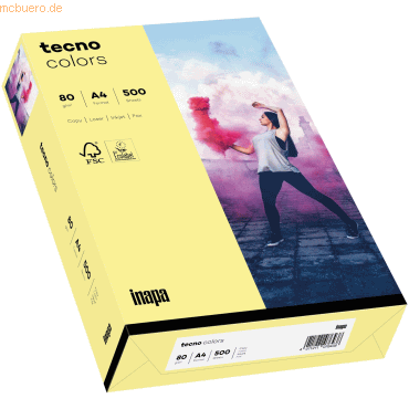 5 x Inapa Multifunktionspapier tecno colors Pastell A4 80g/qm VE=500 B 5 x Inapa Multifunktionspapier tecno colors Pastell A4 80g/qm VE=500 B von Inapa