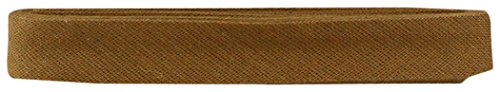 Inastri Baumwoll Baumwolle Schrägband 14/4/4 mm Farbe Hellbraun 88–3 m von Inastri
