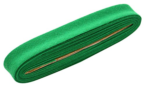Inastri Baumwoll Baumwolle Schrägband 14/4/4 mm Farbe grün 57–3 m von Inastri