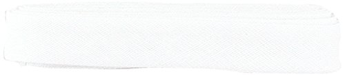 Inastri Baumwoll Baumwolle Schrägband 14/4/4 mm Farbe weiß 1–3 M Inastri Baumwoll Baumwolle Schrägband 14/4/4 mm Farbe weiß 1–3 M von Inastri