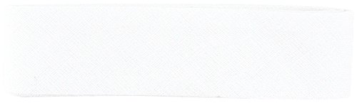 Inastri Baumwoll Baumwolle Schrägband 25/5/5 mm; einzelfalten Farbe Weiß 1–3 M Inastri Baumwoll Baumwolle Schrägband 25/5/5 mm; einzelfalten Farbe Weiß 1–3 M von Inastri