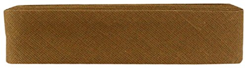 Inastri Schrägband 25/5/5mm Farbe Hellbraun 88-3m, 100% Baumwolle, 13 x 11 x 2 cm von Inastri