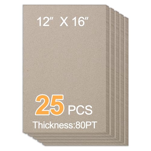 Spanplattenbögen (30,5 x 40,6 cm, Packung, 25 Stück) von Inchoco