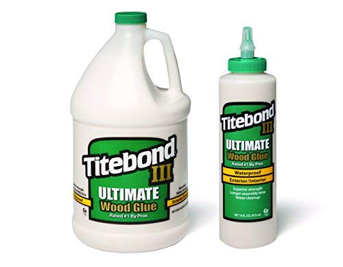 Titebond Titebond III, 3,7/473 ml, 16 oz. - Holzleim, Flüssig, Wasserfest, 4000 psi, 25 Min. Aushärtung, Innen & Außen Titebond Titebond III, 3,7/473 ml, 16 oz. - Holzleim, Flüssig, Wasserfest, 4000 psi, 25 Min. Aushärtung, Innen & Außen von Inconnu