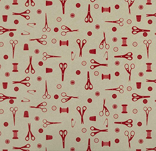 Oz 22220 Schneiderpapier, leinenfarben/Rot Oz 22220 Schneiderpapier, leinenfarben/Rot von Oz