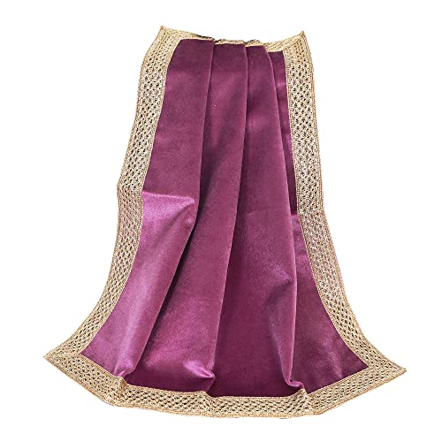 Indian Consigners ICV1818 Samtstoff für Mehrzweckgebrauch, klein, einfarbig, Violett von Indian Consigners