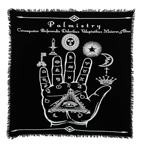 Indian Consigners Palmistry Altartuch Himmlisches Tarot Deck Alter Quadratische Wandbehang Tischdecke Heiliger Ort Wohnkultur Mond Gesichter Astrologie Sternzeichen Silber Palme Indian Consigners Palmistry Altartuch Himmlisches Tarot Deck Alter Quadratische Wandbehang Tischdecke Heiliger Ort Wohnkultur Mond Gesichter Astrologie Sternzeichen Silber Palme von Indian Consigners