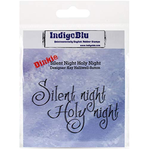 IndigoBlu selbst montiert Stempel 3 Zoll x 3 Zoll Silent Night Holy Night von IndigoBlu