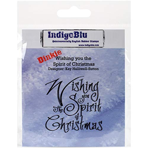 IndigoBlu selbst montiert Stempel 3 Zoll x 3 Zoll Wishing You The Spirit of Christmas von IndigoBlu