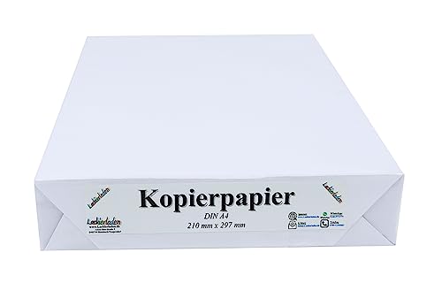 INDIGOS Kopierpapier Druckerpapier A4, 500 Blatt, 80 g, weiß von INDIGOS