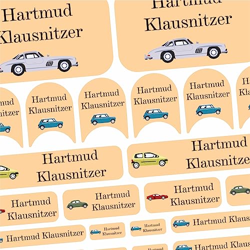 INDIGOS UG Namensaufkleber Erwachsene - Megaset 161 Stück - Namensetiketten für Kleidung & Gegenstände Auto - für Altenheim, Pflegeheim, Schuhe, Stifte, Gläser, Wäscheetiketten von Indigos