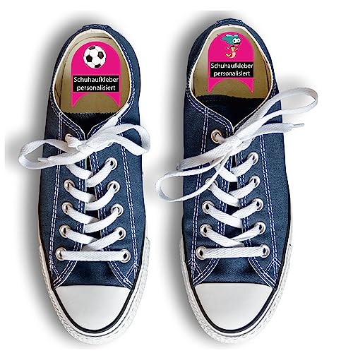 INDIGOS UG Namensaufkleber Kinder Schule für Schuhe ab 6 Sticker - pink - Namensschilder links rechts - zweifarbige Sticker zum Lernen mit Wunschtext personalisiert - 100 Motive INDIGOS UG Namensaufkleber Kinder Schule für Schuhe ab 6 Sticker - pink - Namensschilder links rechts - zweifarbige Sticker zum Lernen mit Wunschtext personalisiert - 100 Motive von Indigos