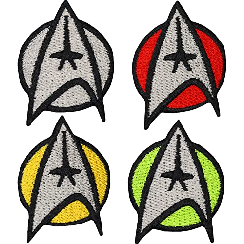 4er SET Star Trek Startrek Captain Uniform Kostüm Aufnäher Patch Abzeichen 4er SET Star Trek Startrek Captain Uniform Kostüm Aufnäher Patch Abzeichen von Patch