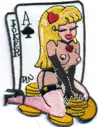 JOKER Ace Lucky Lady Money Jackpot Poker Karte Rockabilly Biker Aufnäher Patch JOKER Ace Lucky Lady Money Jackpot Poker Karte Rockabilly Biker Aufnäher Patch von Individual Software