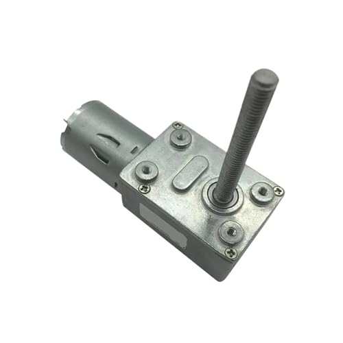 IndusTradCorp 4632-370 6 V/12 V/24 V DC-Schneckengetriebe, M6-Schraubenwelle, 50 mm Schneckengetriebemotoren, Untersetzungsmotor(30rpm,6V) von IndusTradCorp