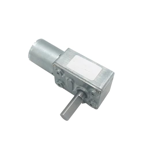 IndusTradCorp JGY370 8MM D7 Wellen-Schneckengetriebemotor, DC 6V 12V 24V Reduziermotor, niedrige Geschwindigkeit 2-210RPM, Länge 25MM Drehmomentmotor(40rpm,12V) von IndusTradCorp