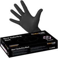 Industrade® unisex Einmalhandschuhe Nitril® StellarGrip Black schwarz Größe XL, 50 St. von Industrade®