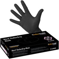 Industrade® unisex Einmalhandschuhe Nitril® StellarGrip Black schwarz Größe XL 50 St. von Industrade®