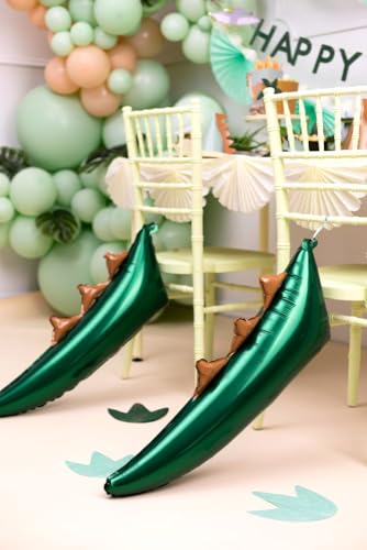 Dinosaurierschwanz Folienballon | Prähistorische Thema Kinderparty | Bunte Partydekoration von Inevitable Party
