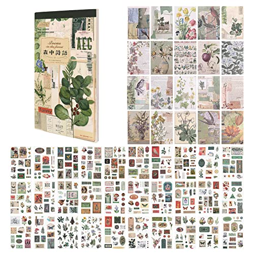 Scrapbooking Aufkleber & Dekoratives Papier Set, Infeelme 30 Blatt Vintage Pflanzenmuster Aufkleber and 20 Blatt Dekoratives Papier für Bullet Journal, Tagebuch, Planer, Zeitplanbuch, Agenda, Kalender Scrapbooking Aufkleber & Dekoratives Papier Set, Infeelme 30 Blatt Vintage Pflanzenmuster Aufkleber and 20 Blatt Dekoratives Papier für Bullet Journal, Tagebuch, Planer, Zeitplanbuch, Agenda, Kalender von Infeelme