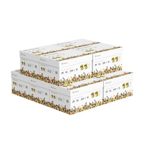 Infowerk Druckerpapier Kopierpapier 50000 Blatt 100 x 500 A4 80g Premium Hochweiß CIE 160 Testsieger PEFC Umweltzertifikat Infowerk Druckerpapier Kopierpapier 50000 Blatt 100 x 500 A4 80g Premium Hochweiß CIE 160 Testsieger PEFC Umweltzertifikat von Infowerk