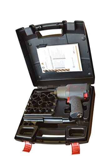 Ingersoll-Rand 1/2" Druckluft Schlagschrauber 2235QTIMAX Set mit 10 langen Steckschlüssel, Schraubenschlüssel für Ihre Werkstatt, Luftdruck Schlagschrauber für den Schwerlastbereich Ingersoll-Rand 1/2" Druckluft Schlagschrauber 2235QTIMAX Set mit 10 langen Steckschlüssel, Schraubenschlüssel für Ihre Werkstatt, Luftdruck Schlagschrauber für den Schwerlastbereich von Ingersoll-Rand