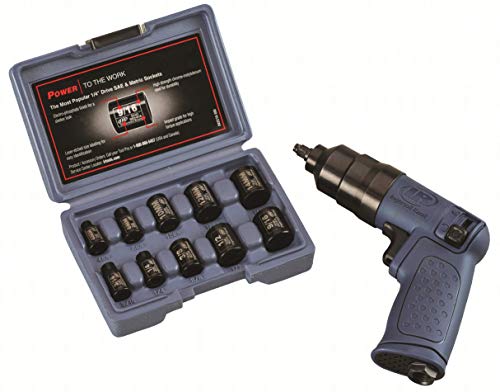 Ingersoll-Rand 1/4" Mini Druckluft Schlagschrauber 2101KA mit Steckschlüsselsatz, Set mit Steckschlüssel, Luftdruck Schraubenschlüssel Ingersoll-Rand 1/4" Mini Druckluft Schlagschrauber 2101KA mit Steckschlüsselsatz, Set mit Steckschlüssel, Luftdruck Schraubenschlüssel von Ingersoll-Rand