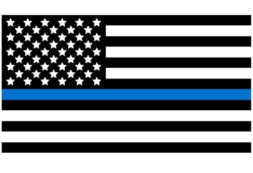 DTF-Wärmeübertragung, amerikanische Flagge, 8,3 x 4,4 cm, Uniform, USA, langlebig, waschbar und perfekt für Uniformen, Hemden und Trikots, Hot Peel | hergestellt in Amerika (dünn, blau links) von Ink Trendz