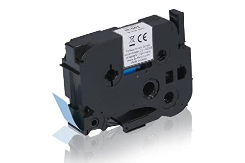 Inkadoo Brother TZE541 P-Touch Farbband schwarz auf blau Laminat 18mm x 8m Kompatibel Inkadoo Brother TZE541 P-Touch Farbband schwarz auf blau Laminat 18mm x 8m Kompatibel von Inkadoo