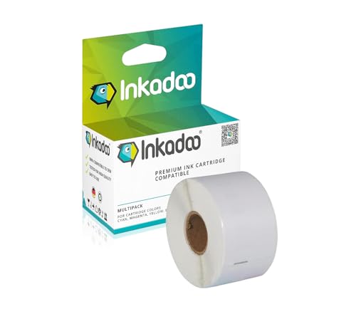 Inkadoo Kompatibel zu Dymo 99018 / S0722470 Etikett Labelwriter 450 Series Labelwriter 400 Turbo Labelwriter 450 Labelwrit von Inkadoo