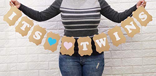 Inkdotpot Rustikale Kraft Es Zwillinge Des Geschlechts Ammer Reveal Bunting Flagge Baby Schwangerschaft Ankündigung Geschlecht Party Liefert Inkdotpot Rustikale Kraft Es Zwillinge Des Geschlechts Ammer Reveal Bunting Flagge Baby Schwangerschaft Ankündigung Geschlecht Party Liefert von Inkdotpot