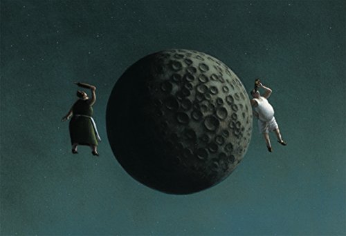 Inkognito Klappkarte mit Umschlag C6- (11,5 x 17 cm) • 7550 ''Da lacht die Galaxis Künstler Michael Sowa • Liebe/Valentinstag • Satire von Inkognito