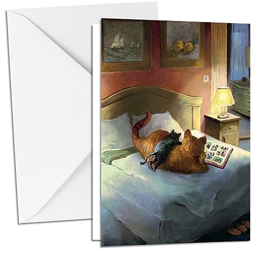 Inkognito Klappkarte mit Umschlag C6- (11,5 x 17 cm) • 34718-5 ''Comics lesen Künstler Rudi Hurzlmeier • Fantastik • Tiere von Inkognito