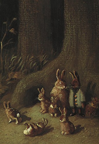 Klappkarte mit Umschlag C6- (11,5 x 17 cm) • 7532 ''Hasenfamilie'' von Inkognito • Künstler: INKOGNITO © Michael Sowa • Tiere • Ostern von Inkognito