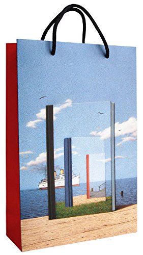 Papier-Tragetasche 36 x 24 x 9 cm • 20-095 ''Weg durch Bücher'' von Inkognito • Künstler: INKOGNITO © Quint Buchholz • Dies & Das von Inkognito