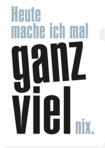 Inkognito Sichthüllen mit Eingriff A4 • 42219 ''Ganz viel nix Künstler Edition 38 • Büro • Sichthüllen • Punched • pockets von Inkognito