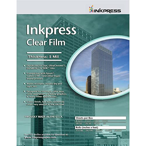 Inkpress CF131920 Clear Film 5 Mil 13x19in 20 by Inkpress von Inkpress