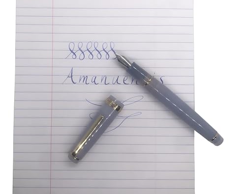 Fude Kalligraphie Kursive Gold Feder Füllfederhalter für Kalligraphie, Unterschriften, Journaling. Tintenschreiber (Medium Flex, Lavender Nebel) von Inkursive