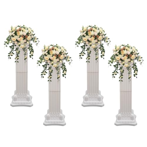 InnaMall Römische Säule für Hochzeit, Landschaftsbau, römische Säule, künstlerische Party, dekorative Säule, Statue, Party, Blumentopfhalter für drinnen und draußen, Hochzeit, Geburtstag von InnaMall