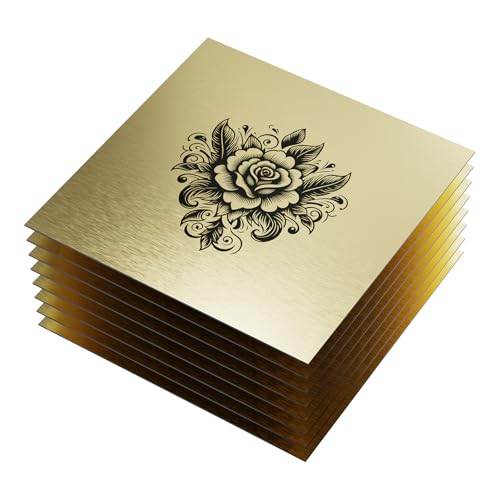 8 Stück 30 x 30 cm 1,3 mm Lasergravurplatte ABS Zweifarbige Platte Gravurschilder Rohlinge, Kunststoffplatte zum Gravieren Gravierbar Gravurplatten für DIY Werbetafeln Türschilder, Matt Goldpaneel 8 Stück 30 x 30 cm 1,3 mm Lasergravurplatte ABS Zweifarbige Platte Gravurschilder Rohlinge, Kunststoffplatte zum Gravieren Gravierbar Gravurplatten für DIY Werbetafeln Türschilder, Matt Goldpaneel von Inncen