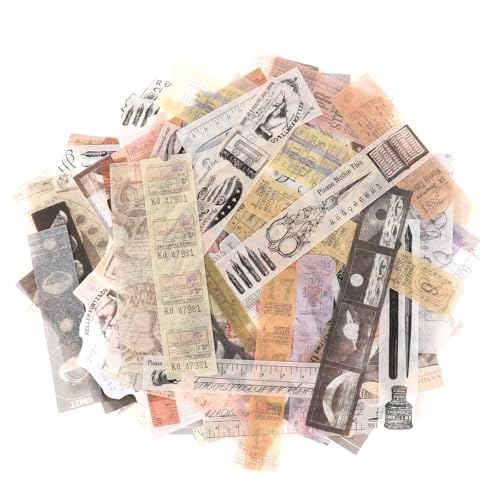 InnoHHustle 120 Stück Vintage Washi Aufkleber Set - Retro Sticker für Scrapbooking, DIY-Projekte & mehr - Blumen, Fliesen & Bücher Muster - Selbstklebend - Papierreiniger InnoHHustle 120 Stück Vintage Washi Aufkleber Set - Retro Sticker für Scrapbooking, DIY-Projekte & mehr - Blumen, Fliesen & Bücher Muster - Selbstklebend - Papierreiniger von InnoHHustle