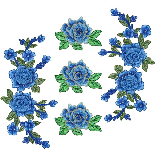 5 x bestickte Rosenblüten-Aufnäher, Applikation zum Nähen, für Kunst, Handwerk, DIY-Dekoration, rote Blume, Stoffaufnäher für Jeans, Basteln, Taschen, Handwerk, Dekoration, Jacken, Kleider 5 x bestickte Rosenblüten-Aufnäher, Applikation zum Nähen, für Kunst, Handwerk, DIY-Dekoration, rote Blume, Stoffaufnäher für Jeans, Basteln, Taschen, Handwerk, Dekoration, Jacken, Kleider von InnoHHustle