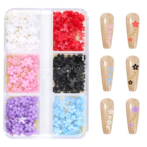Blumen Nail Art Charms Micro Nail Art Dekoration Acryl Blume 3D Nagel Charm Strasssteine Nagel Dekoration Kirschblüte Gold Silber Perlen Nägel Zubehör 3D Blumen Nageldesign für DIY Maniküre Blumen Nail Art Charms Micro Nail Art Dekoration Acryl Blume 3D Nagel Charm Strasssteine Nagel Dekoration Kirschblüte Gold Silber Perlen Nägel Zubehör 3D Blumen Nageldesign für DIY Maniküre von InnoHHustle