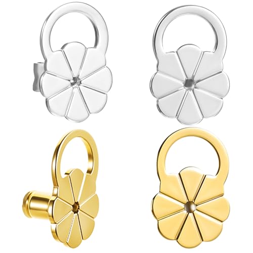 Flache Ohrring-Verschlüsse für Ohrstecker, große Ohrring-Verschlüsse für hängende Ohren, Ohrring-Verschlüsse, Heber für schwere Ohrringe, schwere Ohrringstützen, große Ohrring-Rückseite für Ohrstecker Flache Ohrring-Verschlüsse für Ohrstecker, große Ohrring-Verschlüsse für hängende Ohren, Ohrring-Verschlüsse, Heber für schwere Ohrringe, schwere Ohrringstützen, große Ohrring-Rückseite für Ohrstecker von InnoHHustle
