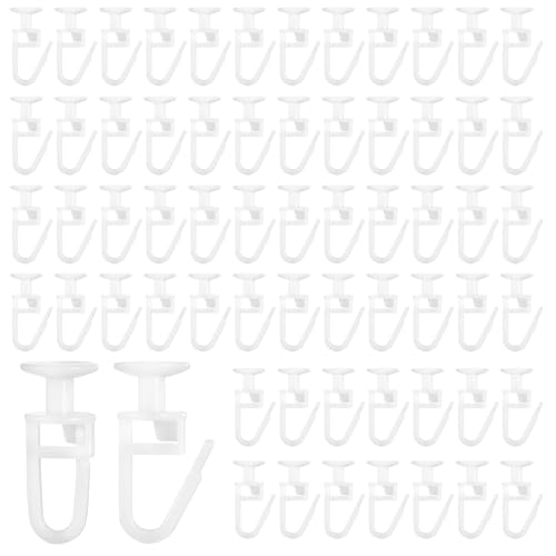 Gardinenhaken, 100 Stück Curtain Hooks Gardinengleiter für Schienen Gardienenrollhacken für Gardinengleiter Faltengleiter Gardinenrollen Gardinenschienen Gardinenhaken, 100 Stück Curtain Hooks Gardinengleiter für Schienen Gardienenrollhacken für Gardinengleiter Faltengleiter Gardinenrollen Gardinenschienen von InnoHHustle