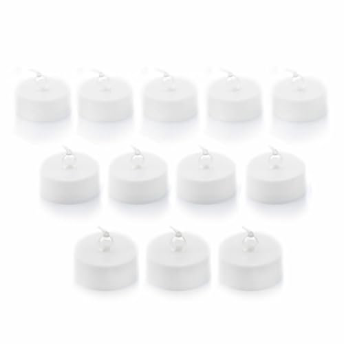 InnovaGoods - 12er Set LED-Teelichter, Flammeneffekt, Warmes Licht, Lange Lebensdauer bis 70-75h, Sicher und Wiederverwendbar, Ideal für Dekoration, Bunt, Bienenwachs InnovaGoods - 12er Set LED-Teelichter, Flammeneffekt, Warmes Licht, Lange Lebensdauer bis 70-75h, Sicher und Wiederverwendbar, Ideal für Dekoration, Bunt, Bienenwachs von InnovaGoods
