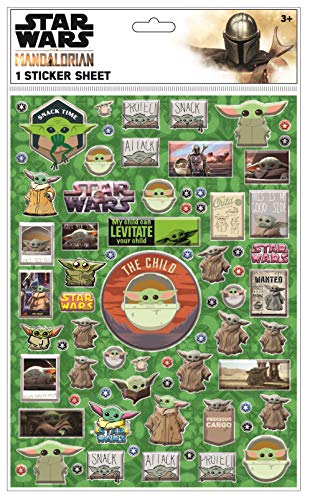 Baby Yoda Star Wars Mandalorian Stickerbogen mit 50+ Puffy-Aufklebern Baby Yoda Star Wars Mandalorian Stickerbogen mit 50+ Puffy-Aufklebern von Innovative Designs